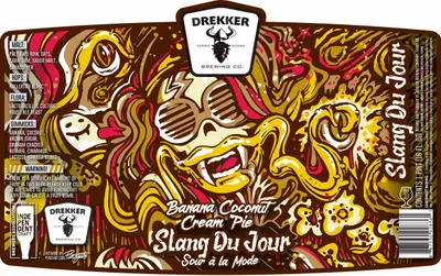 Banana Coconut Cream Pie Slang Du Jour Sour à la Mode label