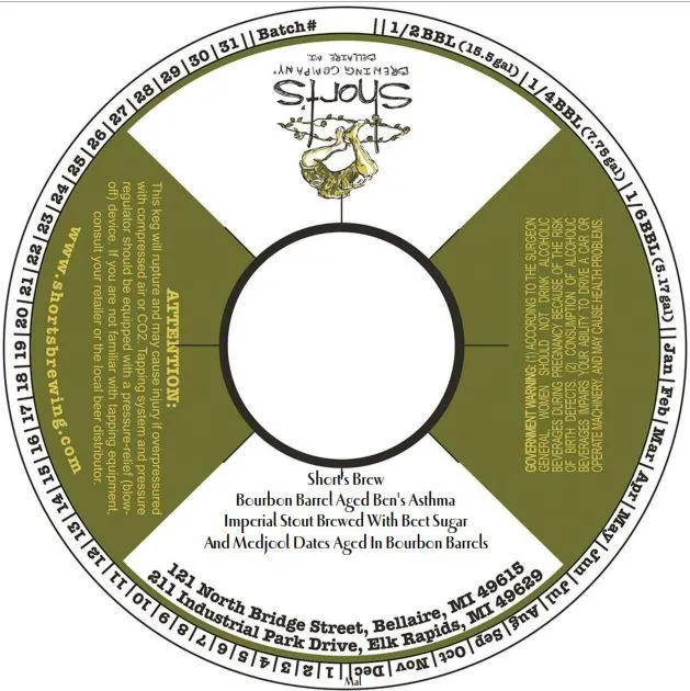 Bourbon Barrel Aged Ben's Asthma label