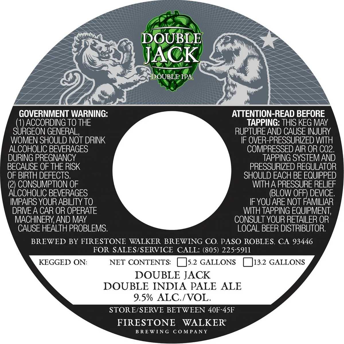 Double Jack label