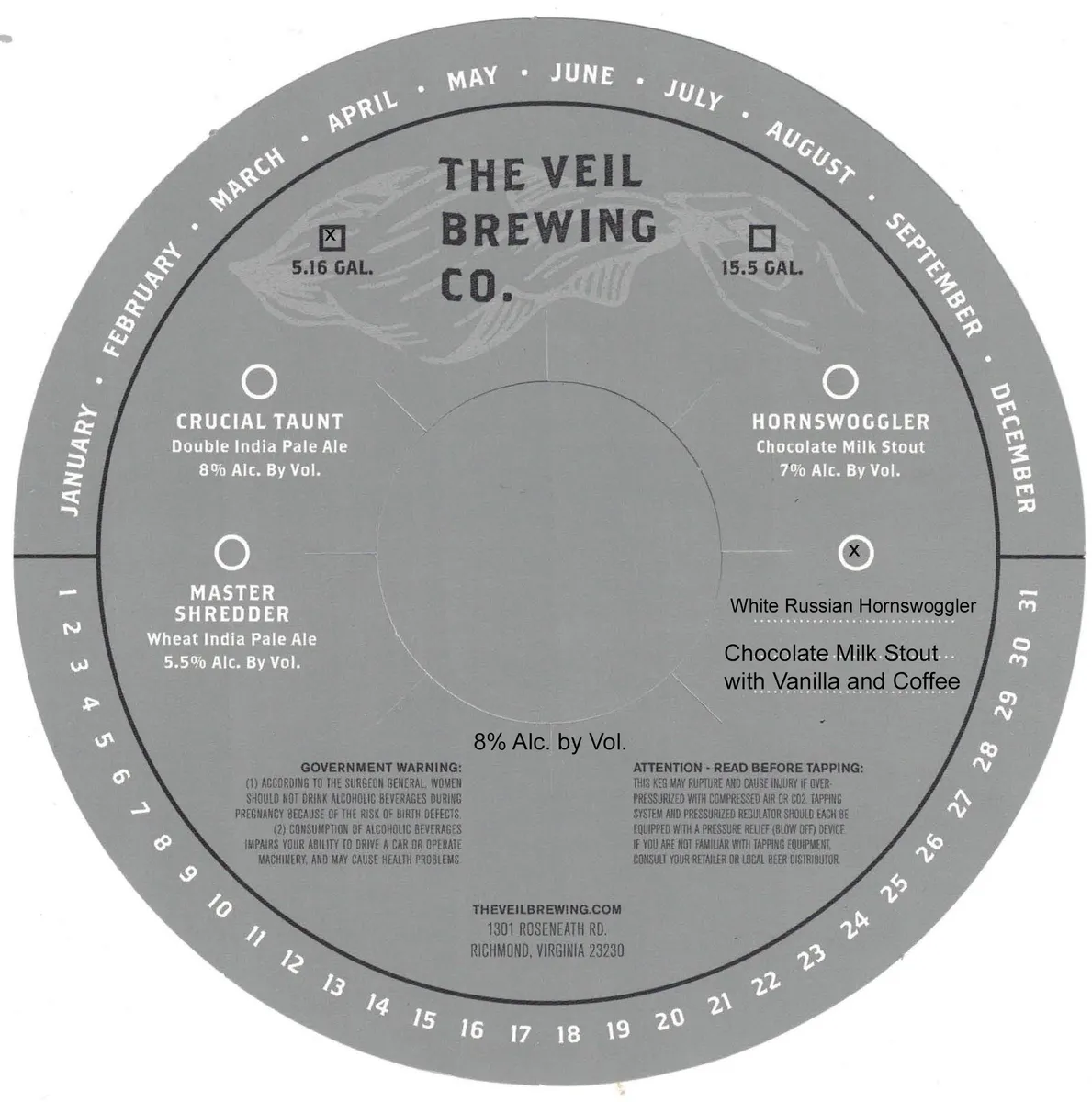White Russian Hornswoggler label