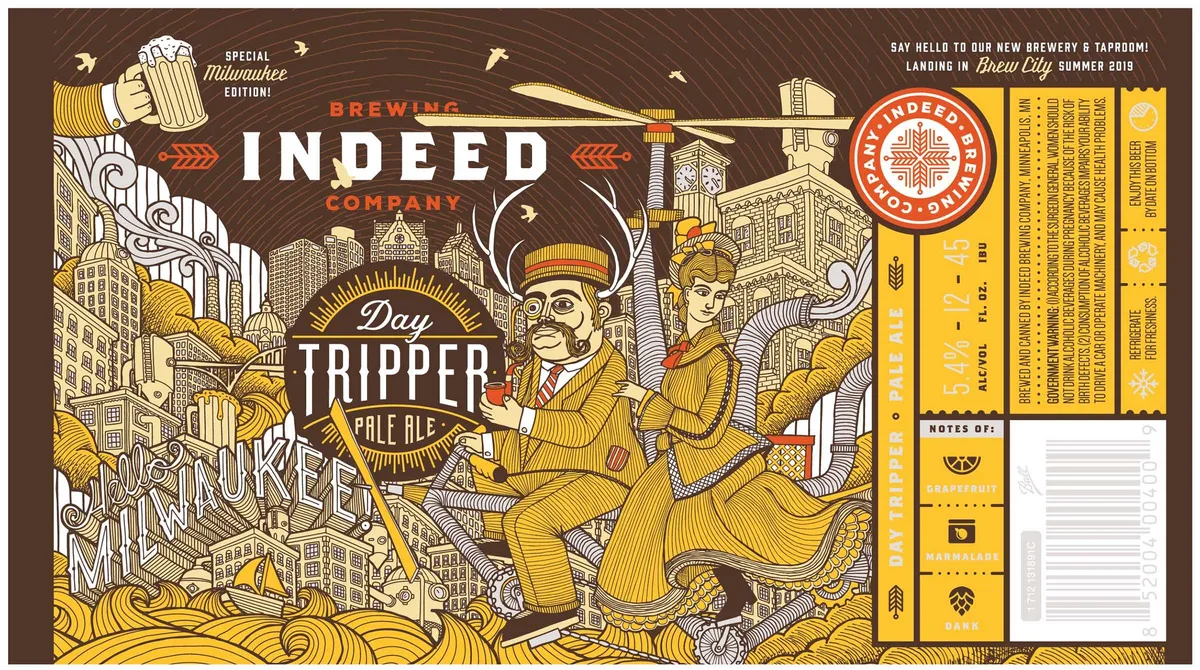Day Tripper label