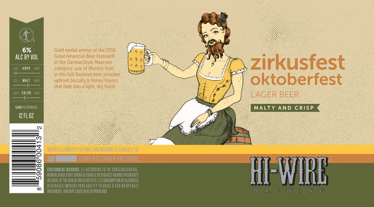 Zirkusfest Oktoberfest label