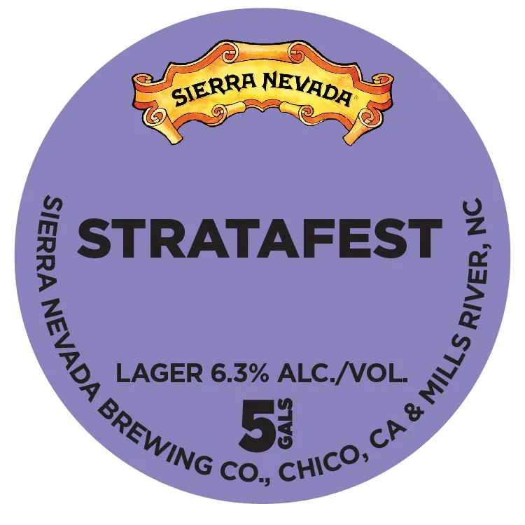 Stratafest label
