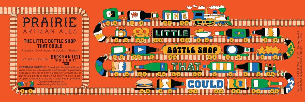 The Little Bottle Shop That Could label art — PRAIRIE ARTISAN ALES