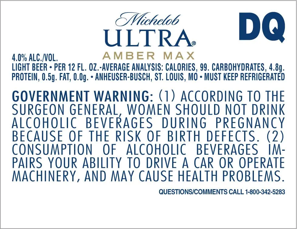 Amber Max label
