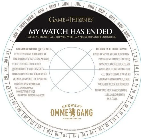 My Watch Has Ended label