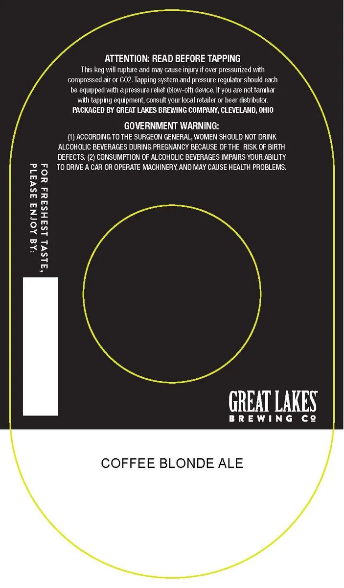 Coffee Blonde Ale label