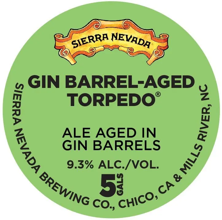 Gin Barrel-Aged Torpedo label