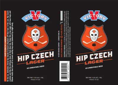 Hip Czech Lager label