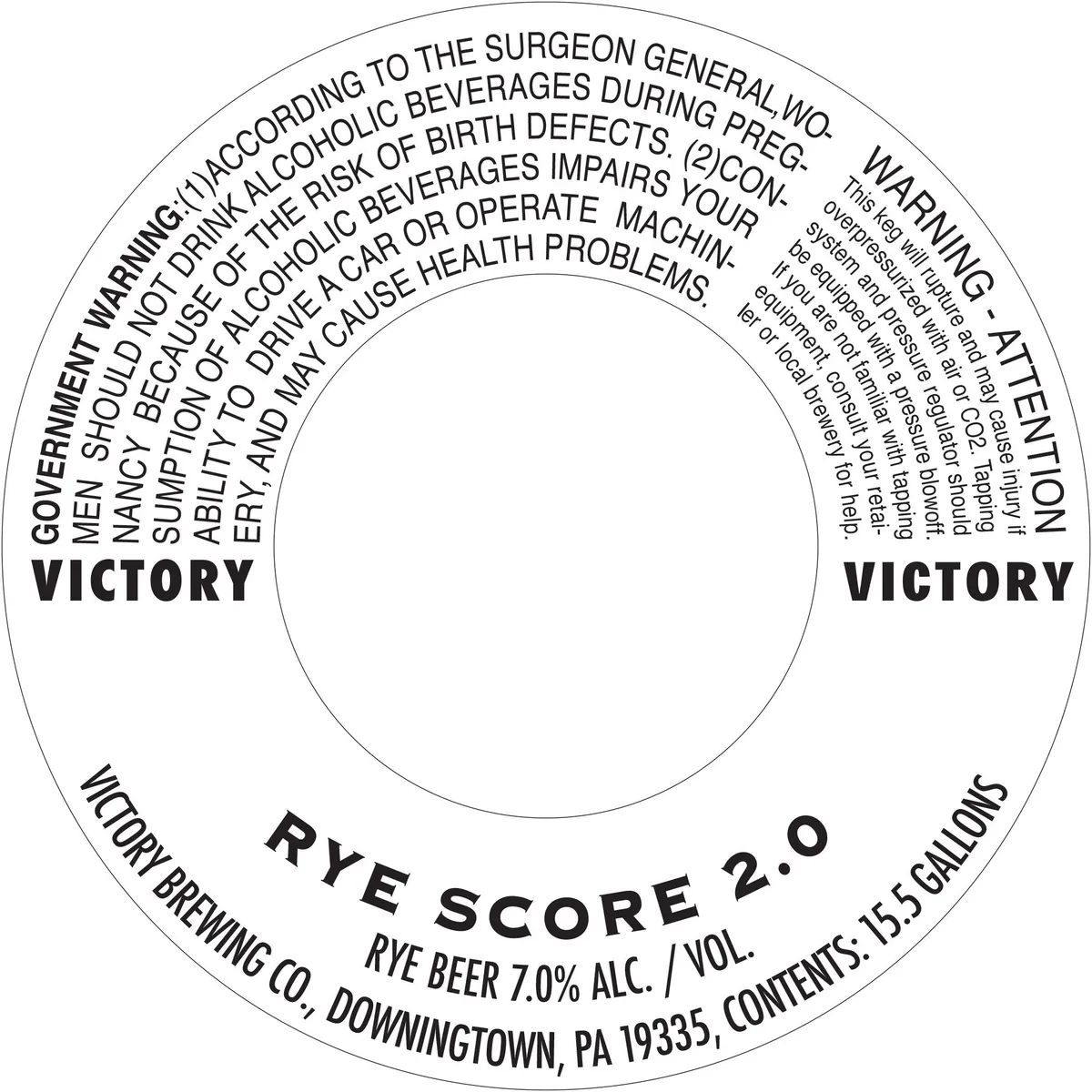 Rye Score 2.0 label