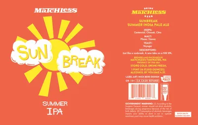 Sunbreak Summer IPA label