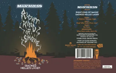 Right Kind of Smoke Smoked Helles Lager label