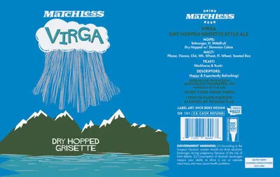 Virga Dry Hopped Grisette label