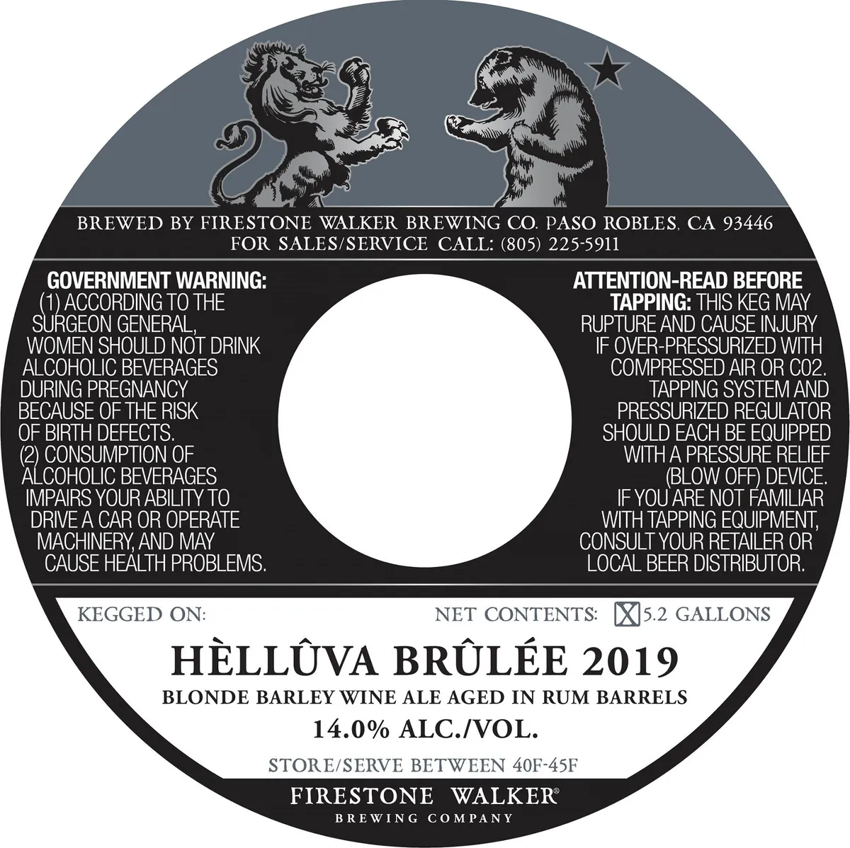 Hèllûva Brûlée 2019 label