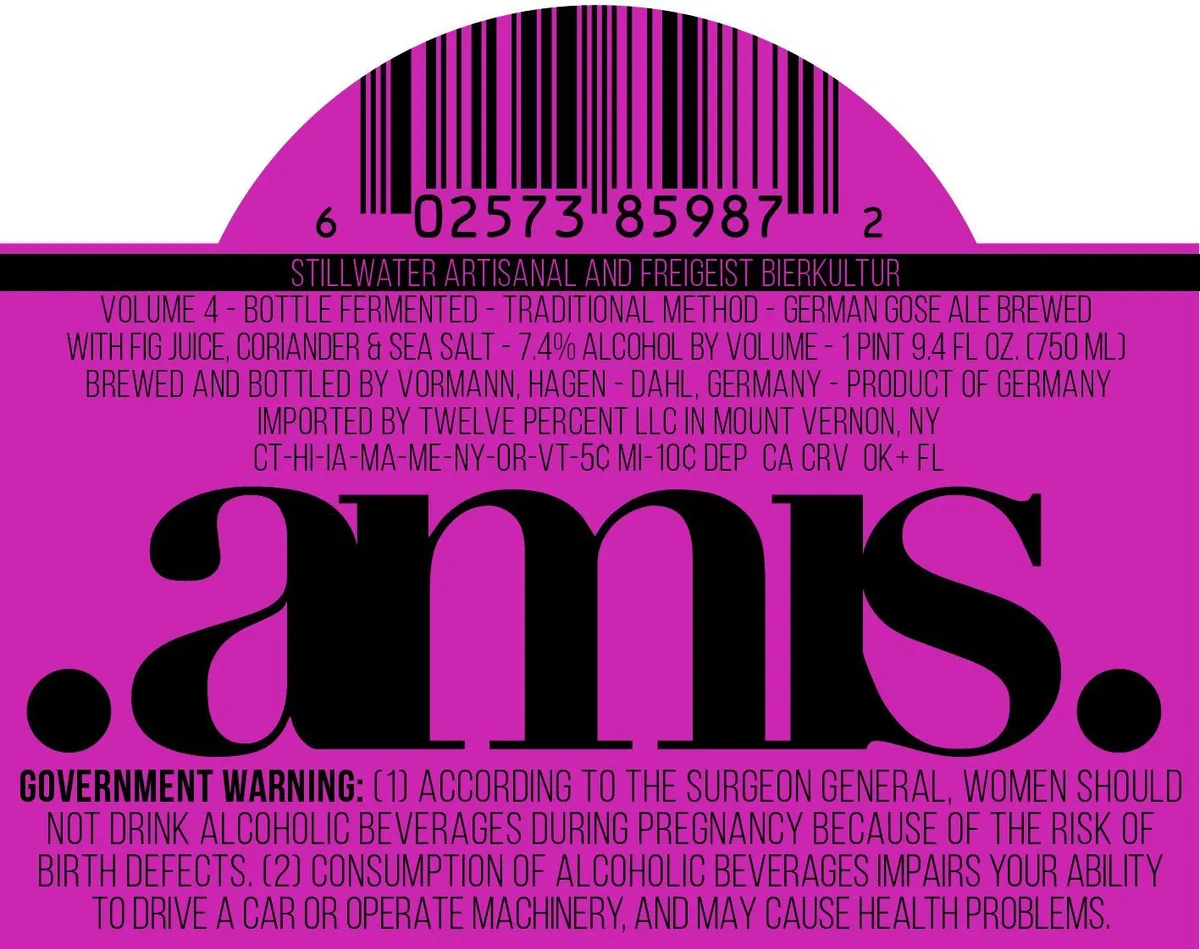 Amis Volume 4 label