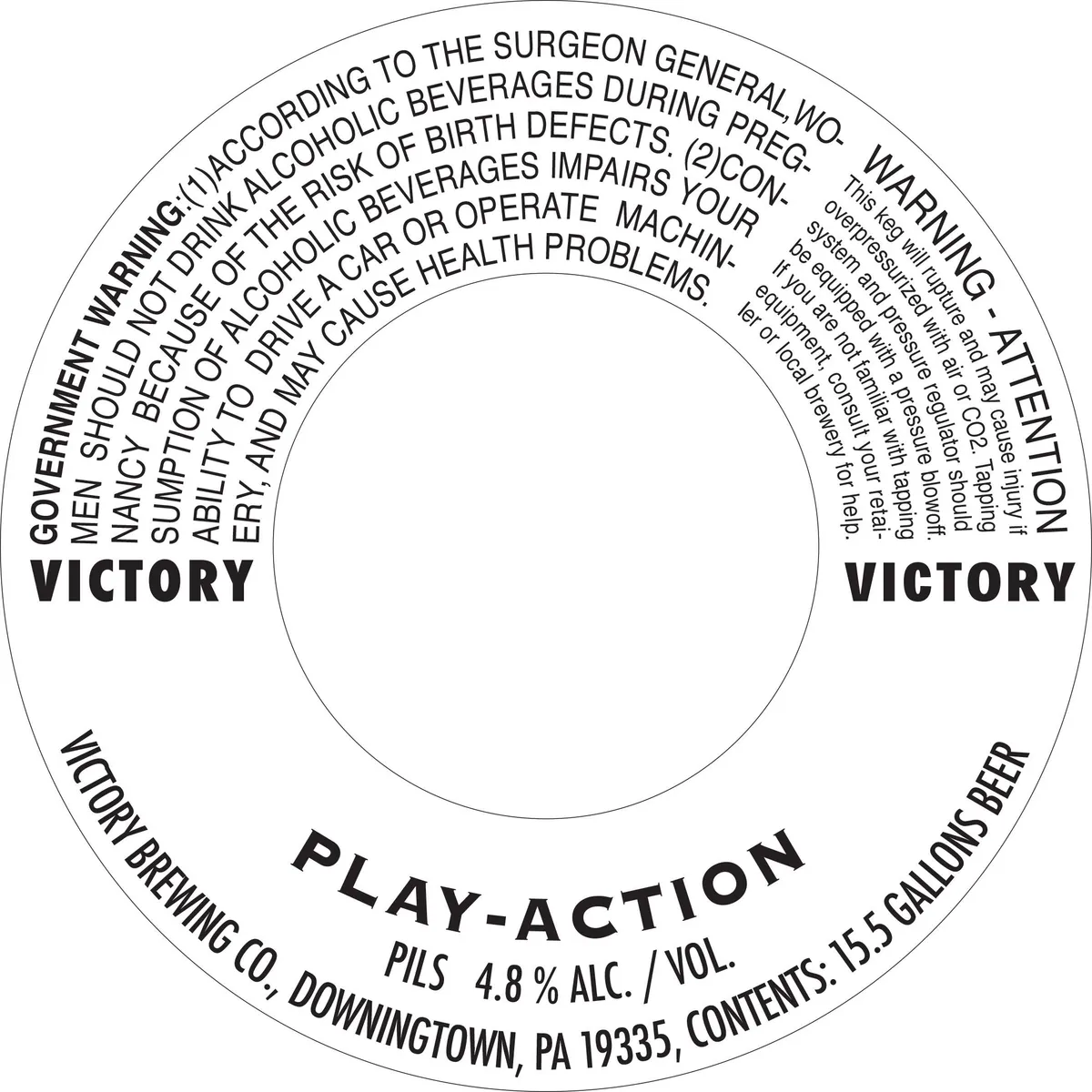 Play Action label