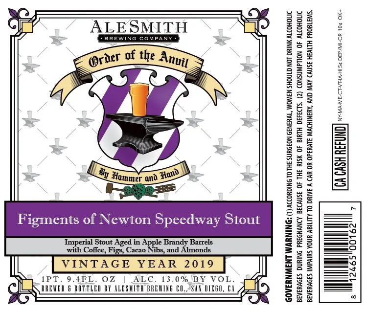 Figments of Newton Speedway Stout label