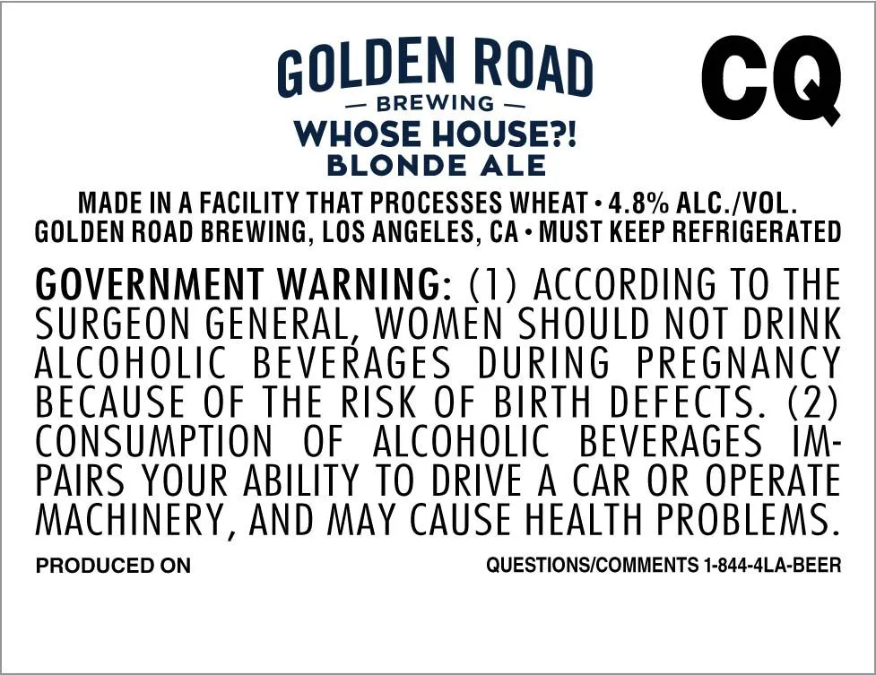Whose House?! label
