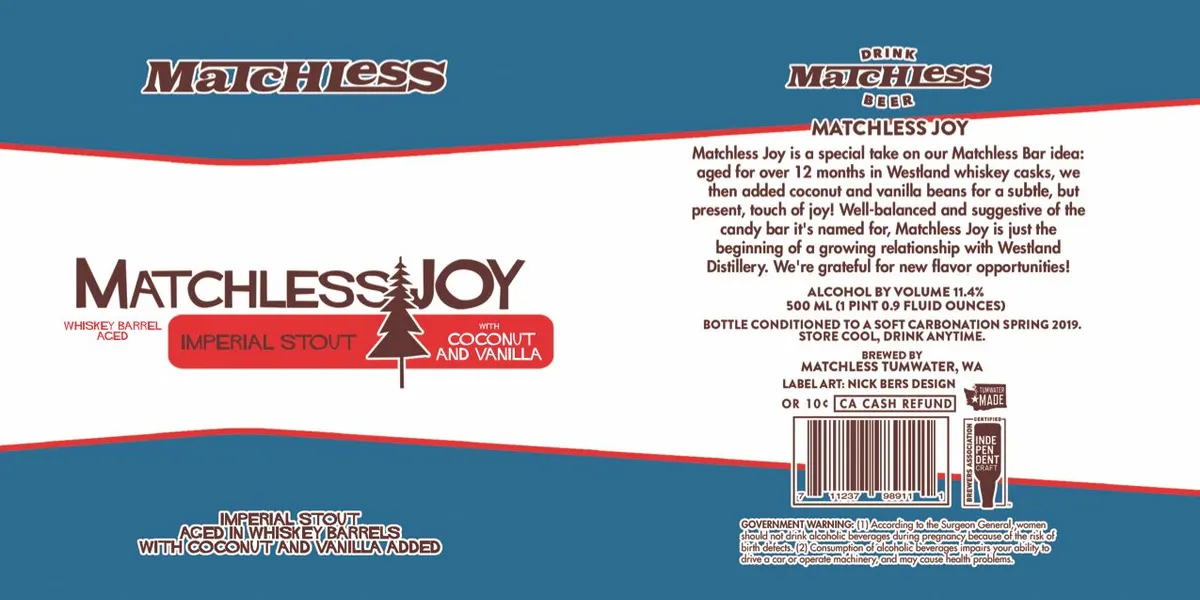 Matchless Joy label