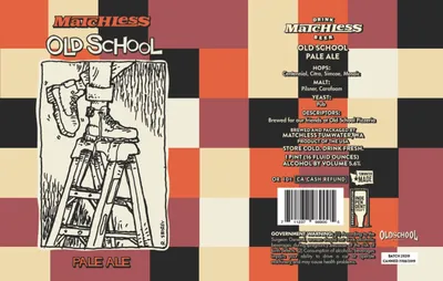 Old School Pale Ale label
