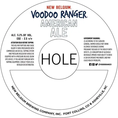 Voodoo Ranger American Ale label