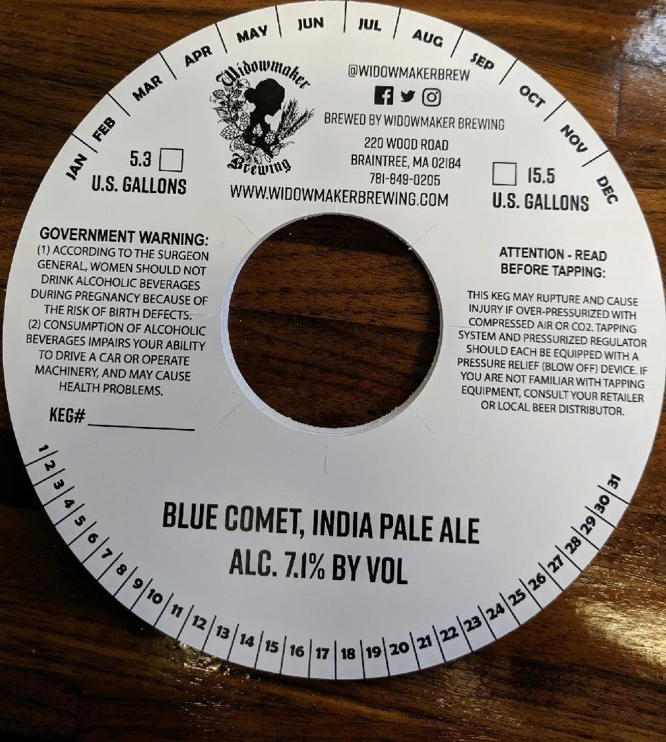 Blue Comet label art — BLUE COMET