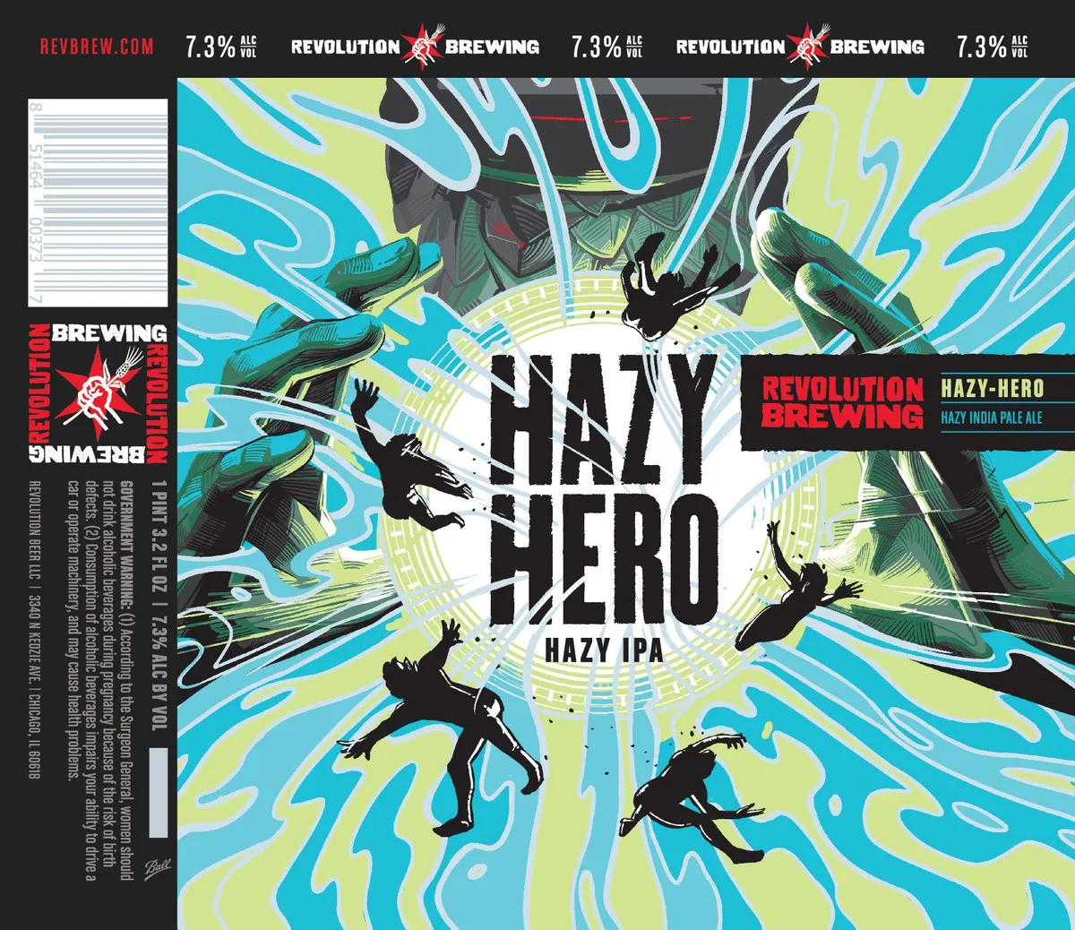 Hazy Hero label