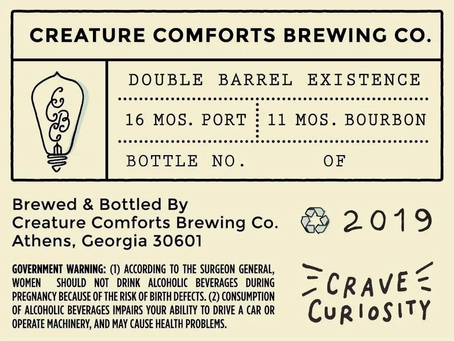 The Curious No. 13 label art — CREATURE COMFORTS BREWING COMPANY