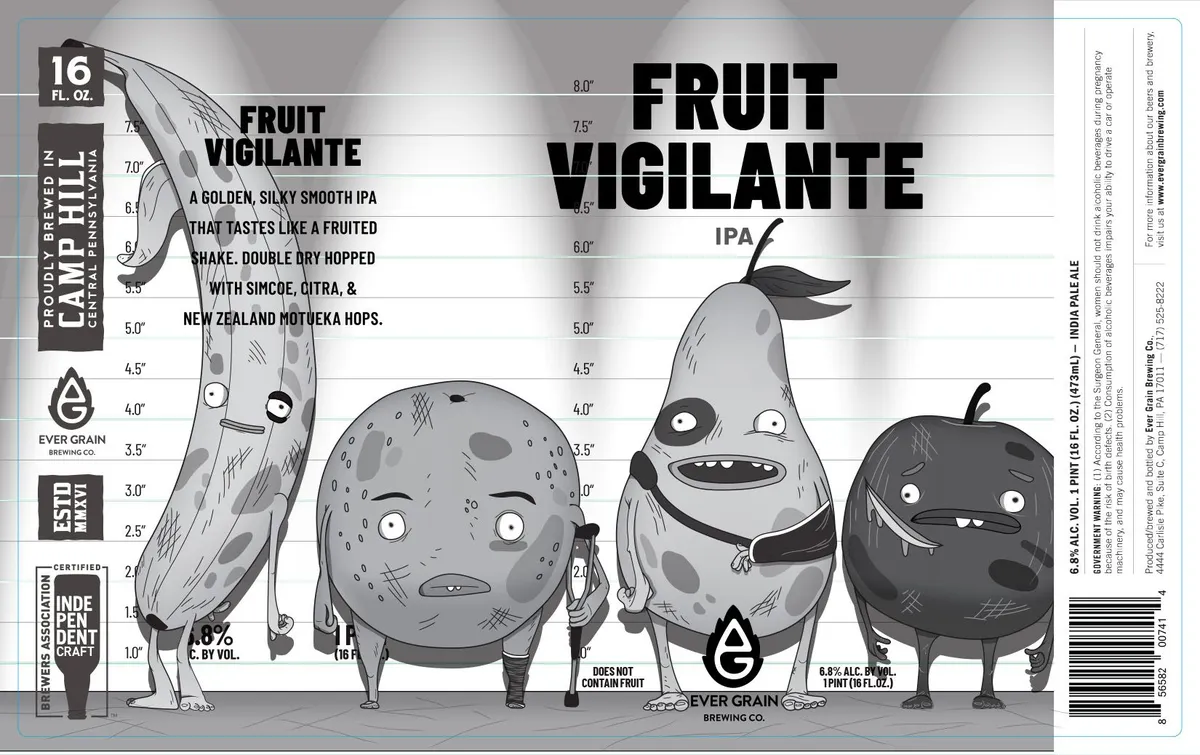 Fruit Vigilante IPA label