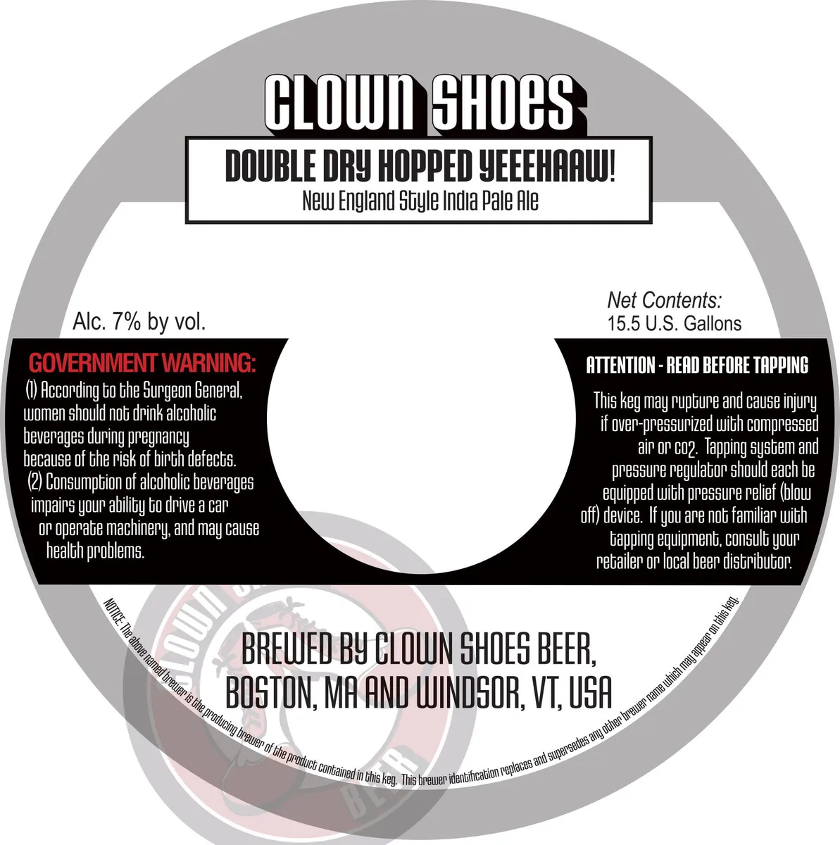 Double Dry Hopped Yeeehaaw! label