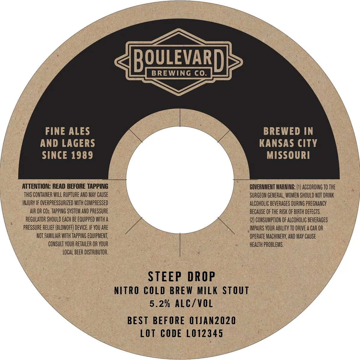 Steep Drop label
