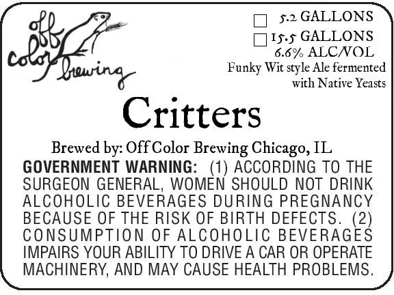 Critters label