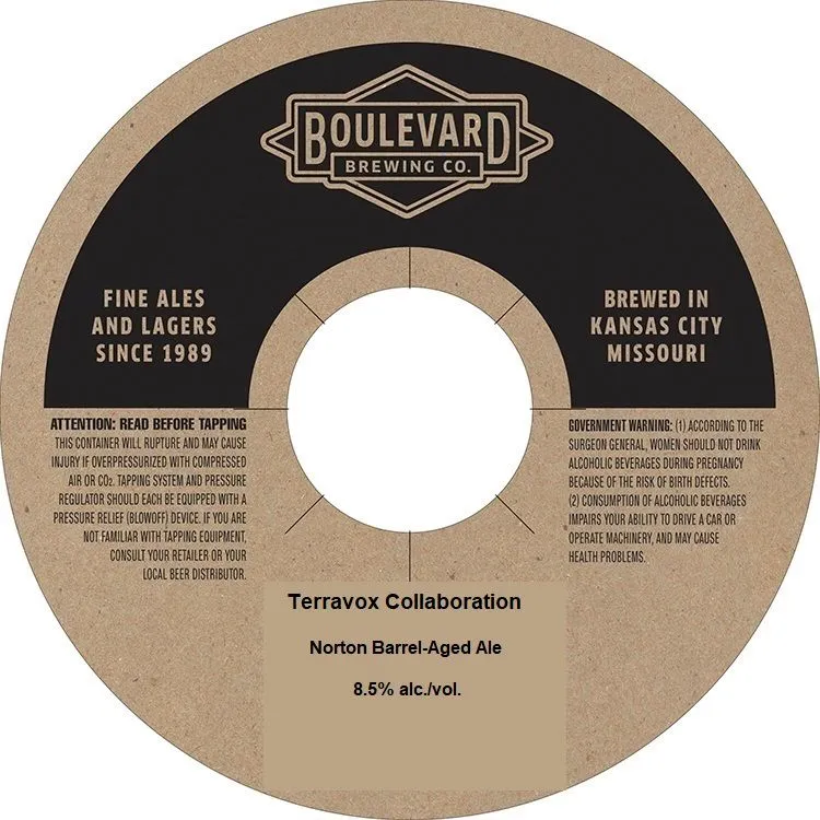 Terravox Collaboration Norton Barrel-Aged Ale label