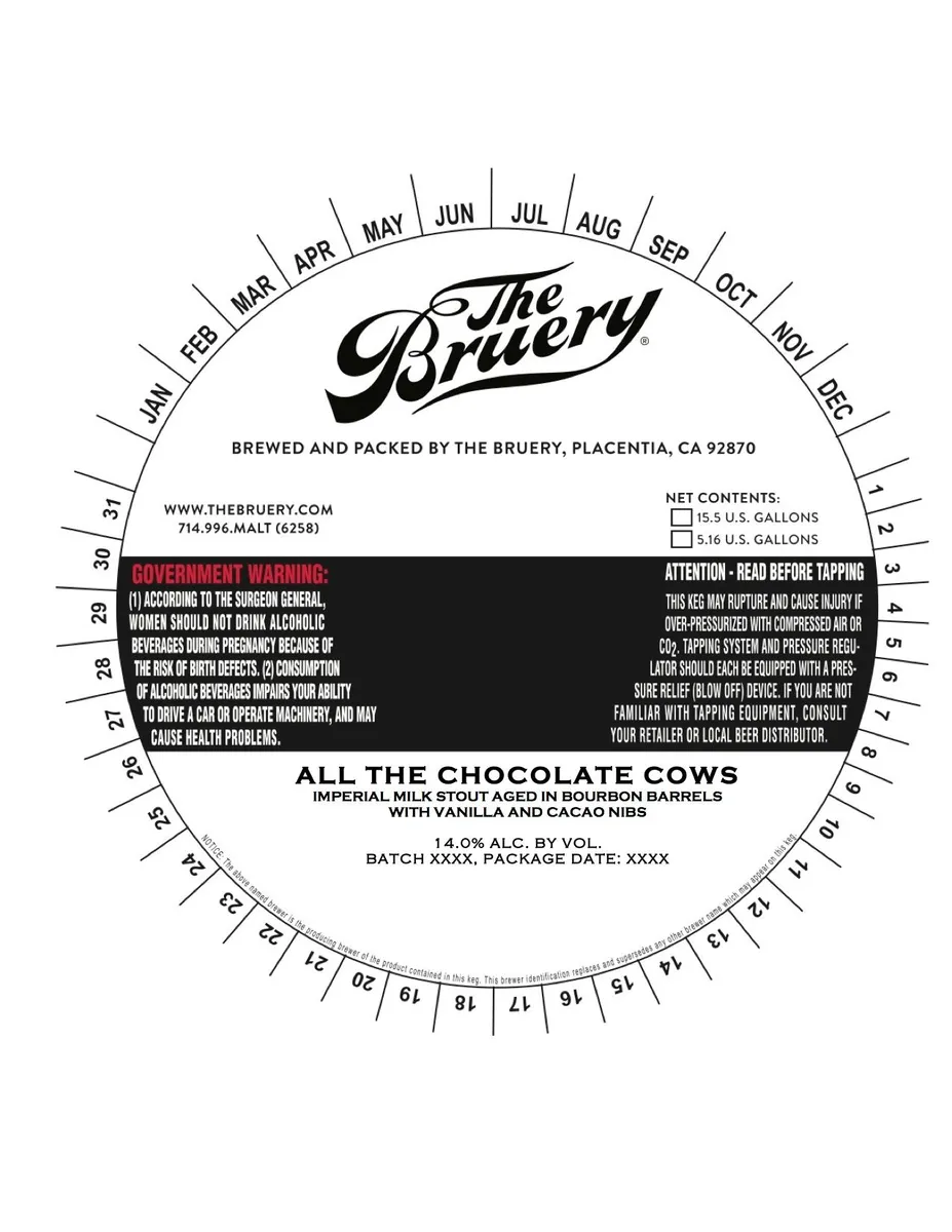 All The Chocolate Cows label
