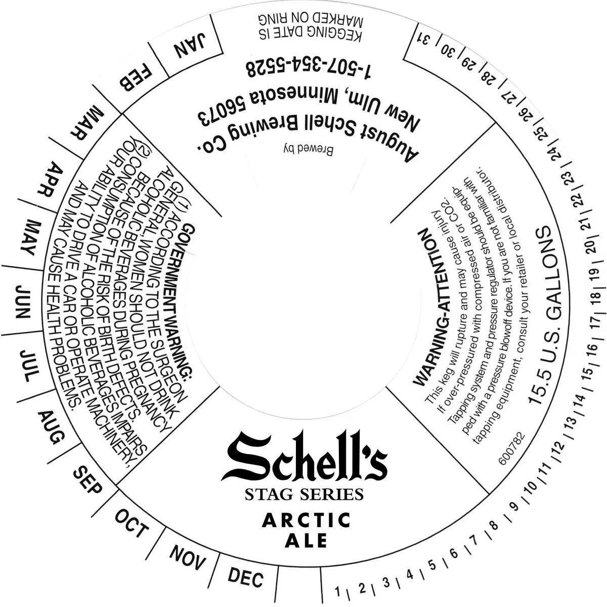 Stag Series Arctic Ale label