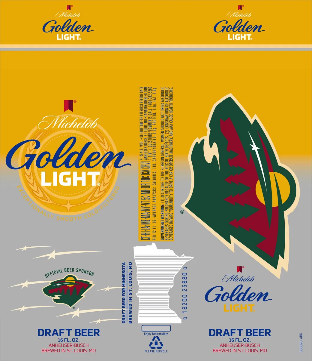Michelob Golden Light label