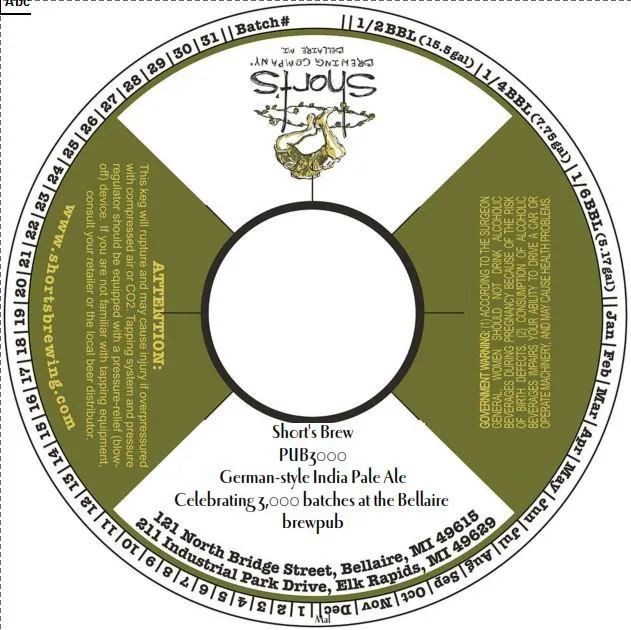PUB3000 label