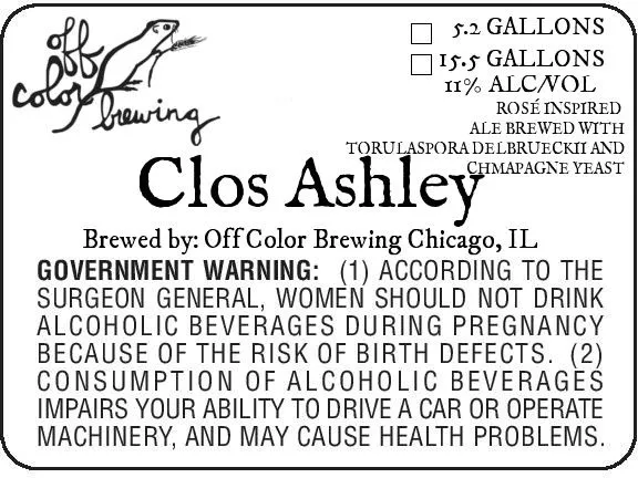 Clos Ashley label