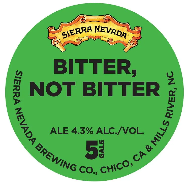 Bitter, Not Bitter label