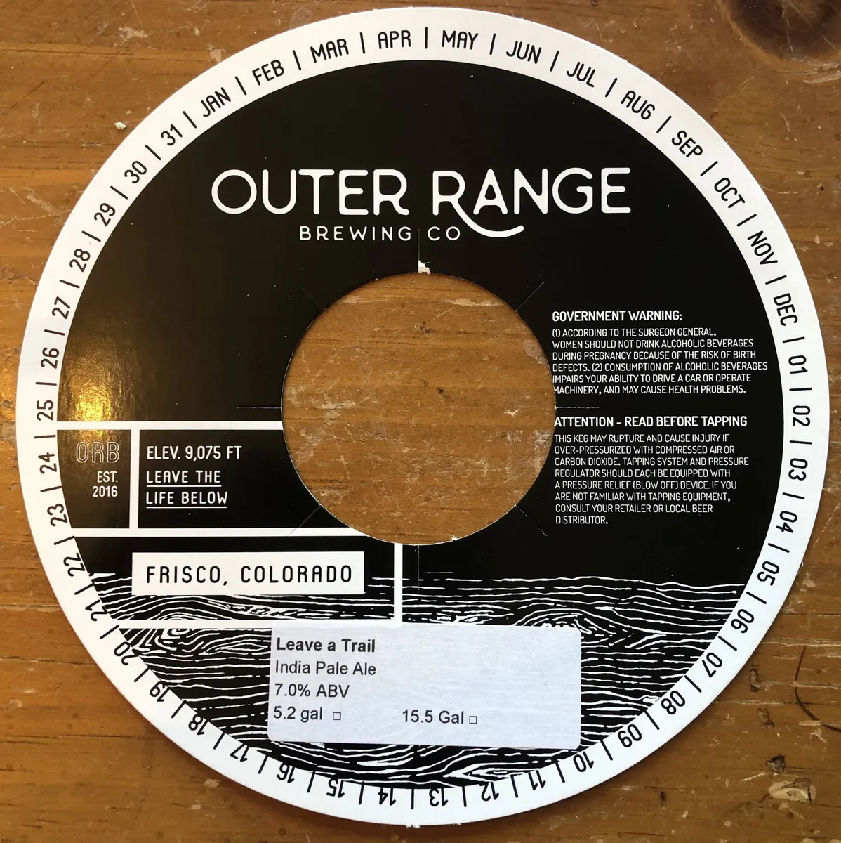 Leave a Trail label