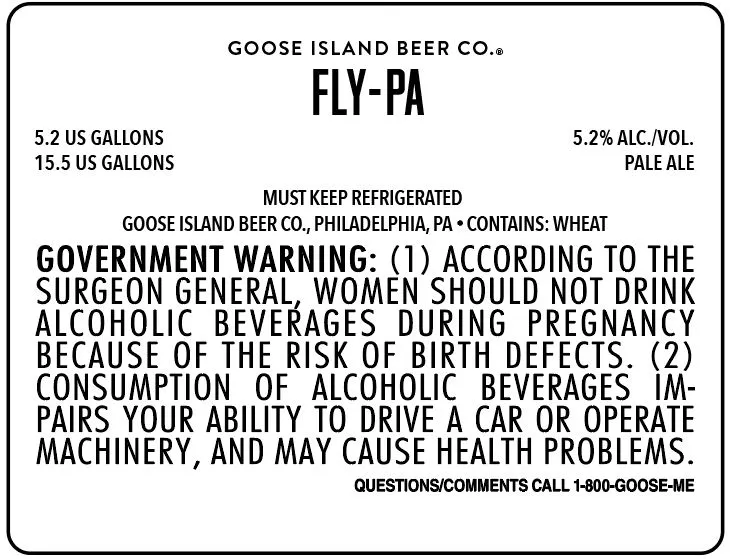 Fly-PA label
