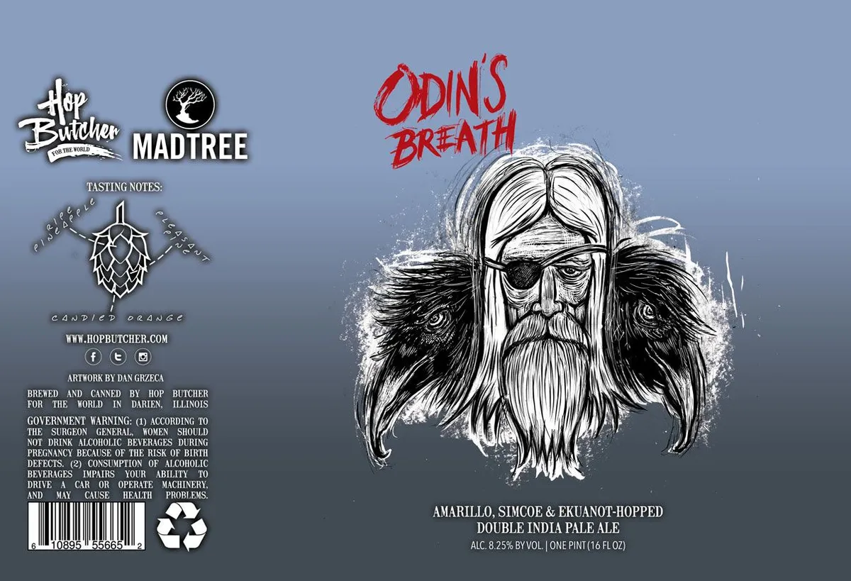 Odin's Breath label