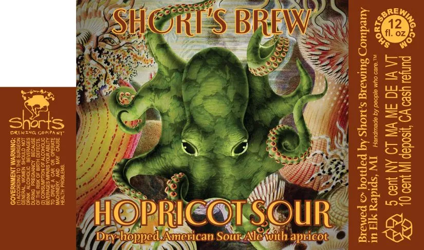 Hopricot Sour label