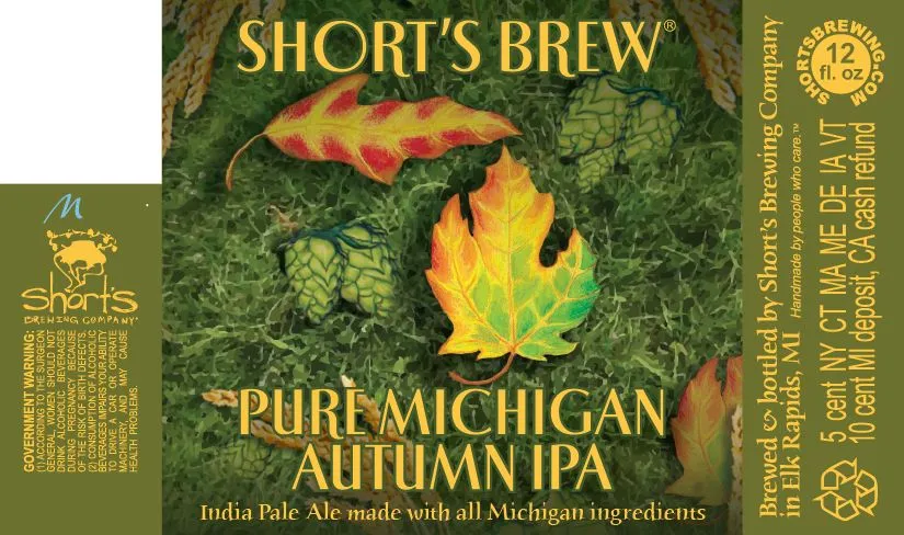 Pure Michigan Autumn IPA label