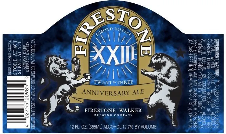 XXIII Anniversary Ale label