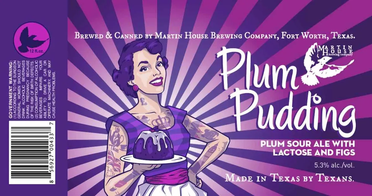 Plum Pudding label