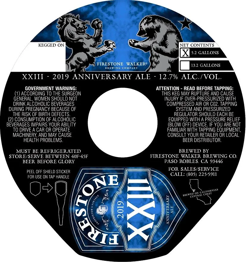 XXIII Anniversary Ale label