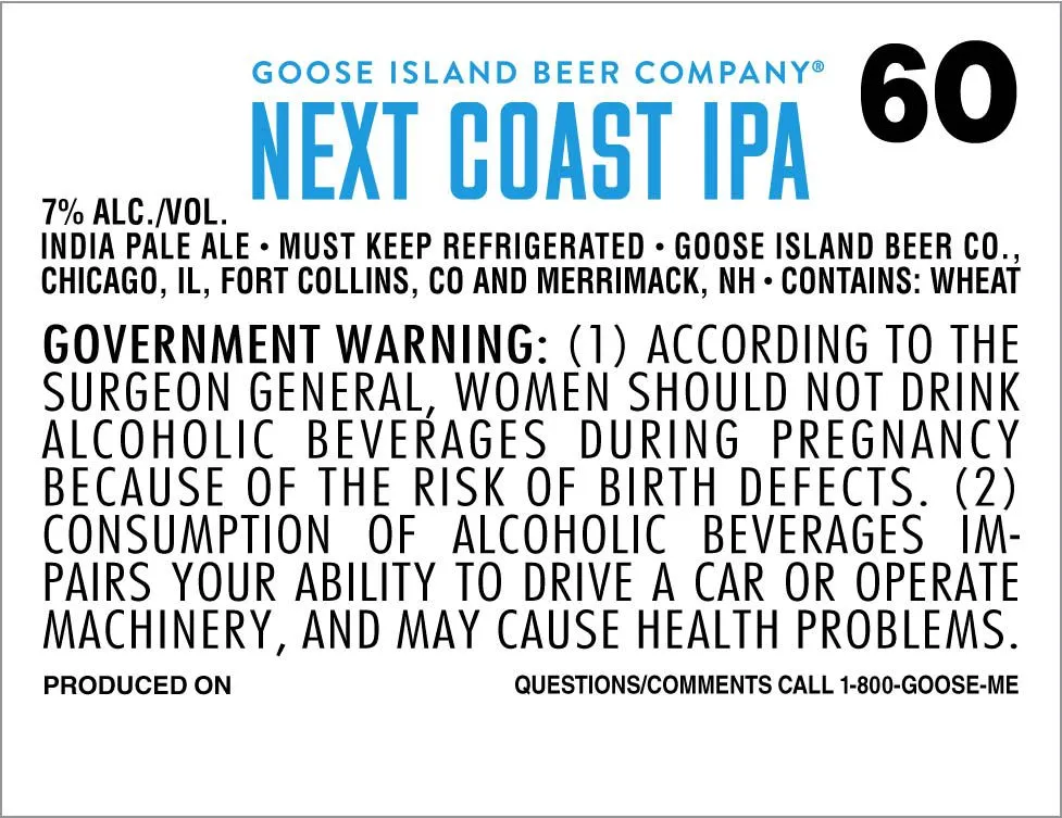 Next Coast IPA label