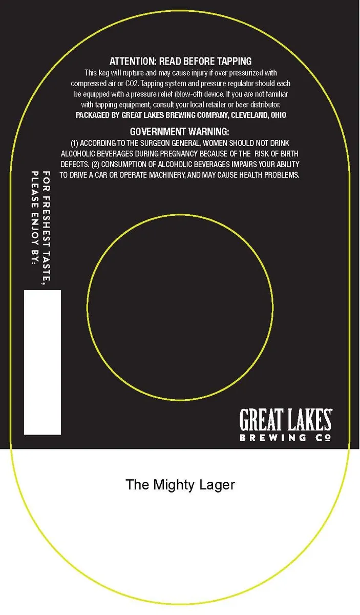 The Mighty Lager label