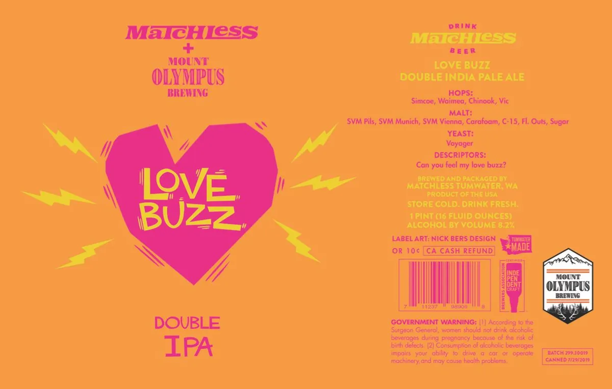 Love Buzz label